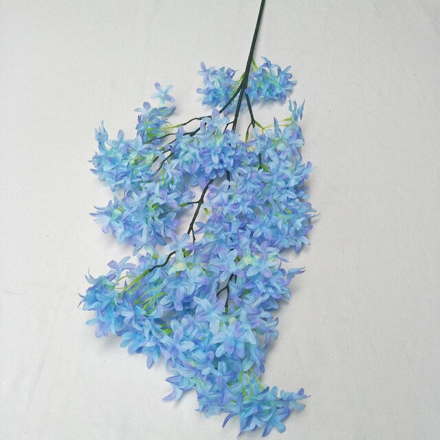 YO CHO 1PC Cherry Flower Silk Artificial Flowers Home Decorations DIY Wedding Prop Fake White Flowers Simulation Flowers Sakura